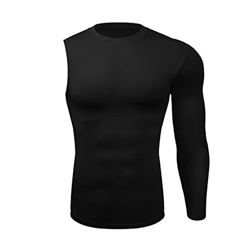 Men's Athletic Single Sleeve One Arm 1/2 Compression Shirt Sports for Men Tight Base Layer Workout Underwear Active