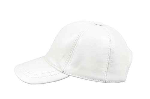 Image of Genuine Leather Unisex Baseball Cap
