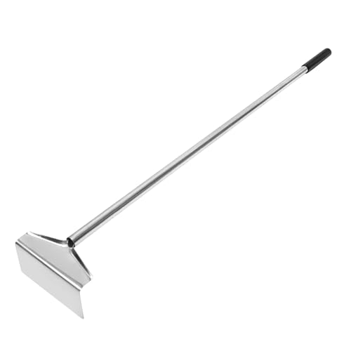 Mydracas Coal Rake Grill Ash Tool BBQ Charcoal Stainless Steel Rake for Pizza Oven - 32 Inches