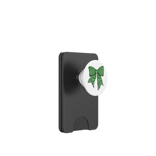 Ghepardo Animale Leopardo Lime Modello Ragazza Coquette Bow PopSockets PopWallet per MagSafe verde