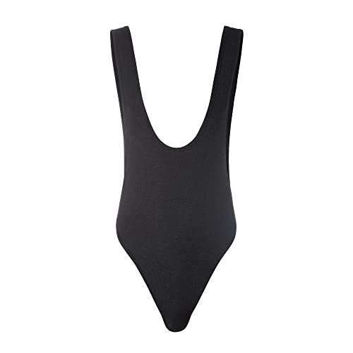 YUFEIDA Men's Athletic Supporters Bodywear One Piece Active Base Layers Muscle Fit Jumpsuit Deep U Neck Singlets Bodysuit