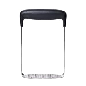 OXO Good Grips Stainless Steel Smooth Potato Masher, Black/Silver