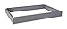 Gray,For 5 Drawer,53 13/16 x 41 3/8 in x 4 in Closed Flat File Cabinet Base,Large Cabinet,2040-2CLD6