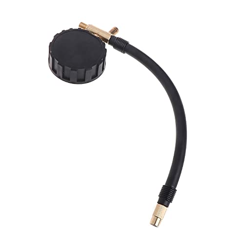 Manometro 0-200PSI Misuratore di pressione dell'aria Misuratore a quadrante Tester Misuratore di pressione digitale per pneumatici in rame in rame Strumento compatibile con auto, camion, bici, auto,