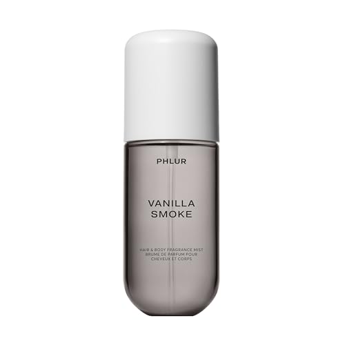 Image of PHLUR Vanilla Smoke Body Mist, 3 Fl Oz - Hair and Body Perfume for Women | Woody Vanilla Perfume Body Spray with Bergamot, Cacao, Incense and Amber Fragrance