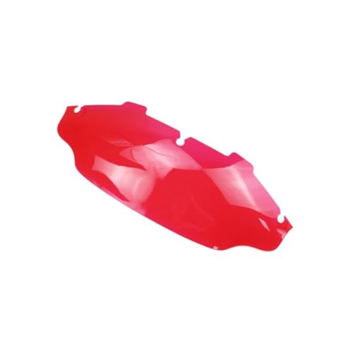 Déflecteur vent moto rouge 6" ondulé réduisant les turbulences FLHT