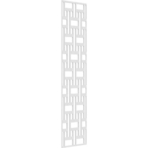 Image of 21 3 /8 inchW x 87 3 /8 inchH x 3 /8 inchT Denton Decorative Fretwork Wall Panels in Architectural Grade PVC