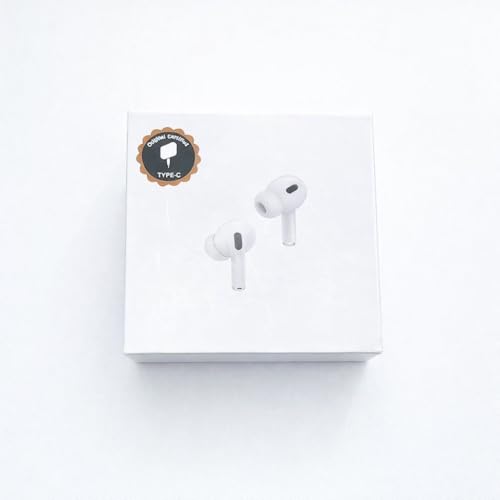 VYBEX Pro 2 True Wireless Earbuds, 2nd Generation, White, with USB-C Charging Case