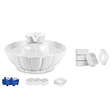 iPettie Tritone Ceramic Fountain & 4+1 Pack Replacement Filters Bundle
