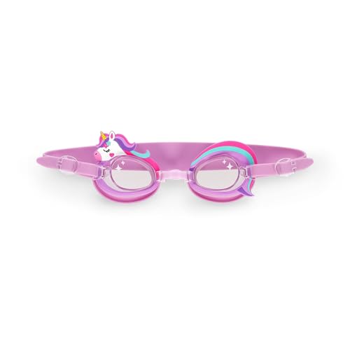 Legami - Gafas de natación, gafas de natación para niños, lentes antivaho, protección UV, con banda elástica y puente nasal ajustable, Unicorn