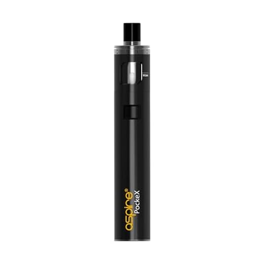 Aspire PockeX AIO Kit All In One Kit (Black) Convenient, User-Friendly, and Fantastic E Cigarettes Vape Starter Kit No Nicotine