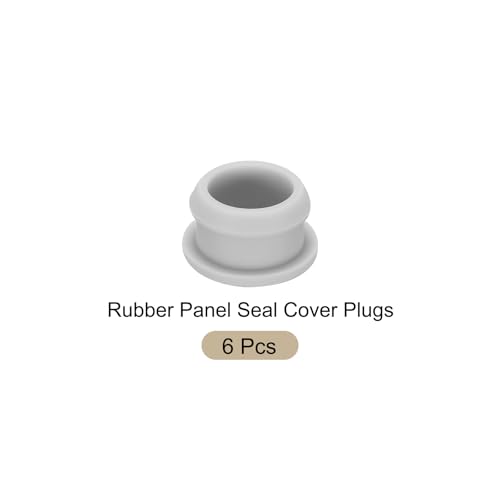 Image of Snap in Locking Hole Plugs Rubber Panel Seal Cover Drilled Silicone Caps, [for Kitchen Rubber, Waterproof Sealing Plugs] - 21mm /0.8in /Gray /6Pcs