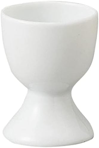 Set of 10, White Egg Stand, 1.9 x 2.4 inches (4.7 x 6 cm), 2.1 oz (60 g), Western Ceramic Accessories, Hotel, Restaurant, Cafe, Western Tableware, Restaurant, Commercial Use