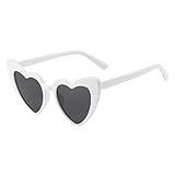 NIEDLICHES UND TRENDIGES BRILLEN-ZUBEHÖR: Das modische und beliebte Rahmendesign in Herzform macht diese Brille süß, stilvoll und schön. Herz sonnenbrille haben verschiedene bunte Rahmen zur Auswahl, können mit vielen Kleidungsstücken getragen werden, wählen Sie eine dieser herzförmigen Brillen, die zu Ihrem täglichen Outfit passen.