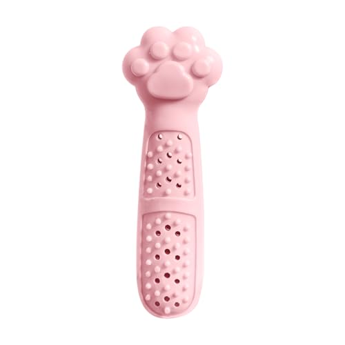 Mooipur Cat Paw Teething Toy - Food-Grade Silicone Chew & Treat Dispenser, Dental Care & Boredom Reliever for Kittens & Adult Cats (Pink, 1 PC)