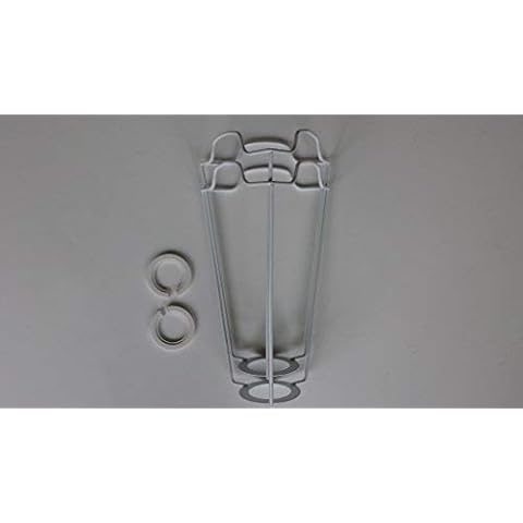 8 inch ES/UK shade frame carrier TWIN PACK....to support a lampshade with duplex fitting Cover
