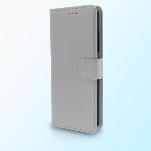 Image of Cover for Vivo T5x 5G / Y51 Pro 5G / iQOO Z11x 5G, Wallet Style, Leather Finish, Magnetic Closure, Inbuilt Stand, Card Pocket (Grey)