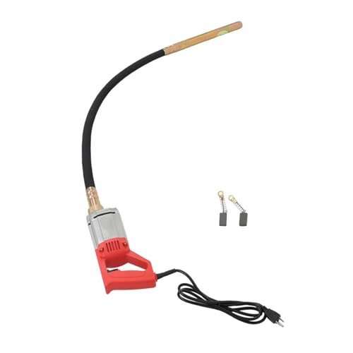 findmall Electric Concrete Vibrator 1300W 110V Hand Held Concrete Vibrator 5Ft Long Cement Vibrarator