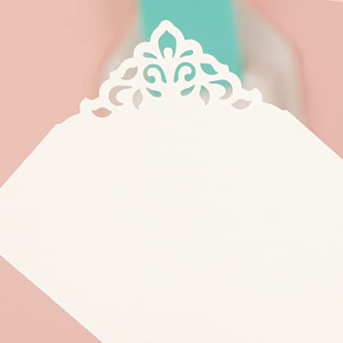 Craftelier - Pressure Lever Filigree Shaped Corner Punch for Die Cuts on Papers and Cardstock, turquoise - Image 4
