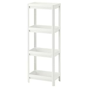 HIEEY 4 Tier Bathroom Shelf,Bathroom Rack, Shelves Organizer, for Bathroom Laundry Pantry Kitchen Narrow Places