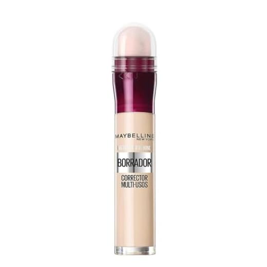 Maybelline New York, Corrector de Ojeras, Bolsas e Imperfecciones, Borrador Ojos, 00 Ivory, 6 ml