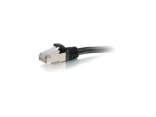 C2G 00811 Cat6 Cable - Snagless Shielded Ethernet Network Patch Cable, Black (4 Feet, 1.22 Meters)
