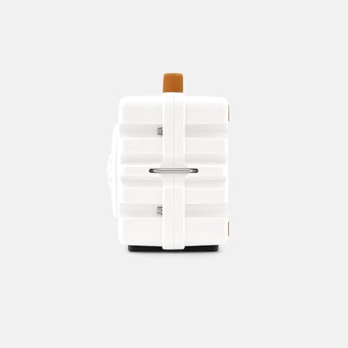 Image of Turtlebox Original Gen 3: Portable Outdoor Bluetooth Speaker - Ultra-Loud (120dB), Waterproof (IP67), Rugged, Impact-Resistant, 3-Day Battery | Party Mode: Unlimited Pairing Stereo, White /Burnt Orange