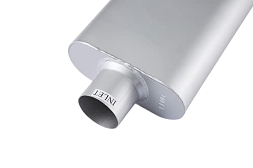 Floshine Universal Mufflers,Dual Chamber 3 inch inlet/3 inch outlet，Performance Automotive Muffler Exhaust FH43040 - Thumbnail 7