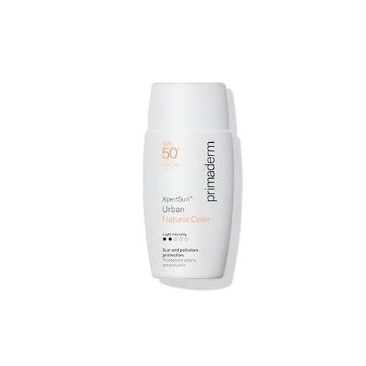PRIMADERM - XPERTSUN URBAN Natural Color Light SPF50+ | Protector Solar Facial Diario con Color Ligero | Emulsión Ultraligera Oil-Free con Pigmentos Unificadores | Protección UVA/UVB, IR y Polución