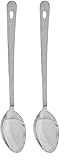 IBILI Servierlöffel 34 cm aus Edelstahl, Silber, 34 x 5 x 2 cm (Packung mit 2)