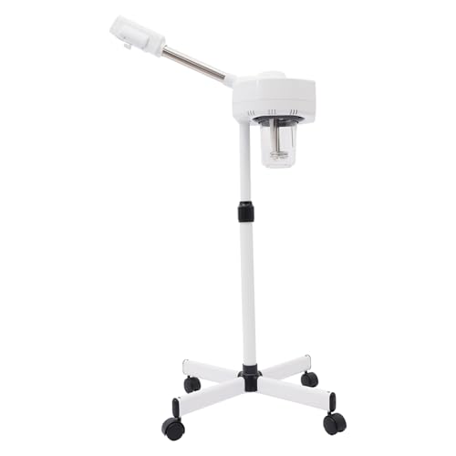 Vaporizador facial profesional, sauna facial ajustable, vapor limpiador de poros, nivel de niebla caliente con boquilla giratoria de 360 ° para limpieza de la piel de salón a 40 °C