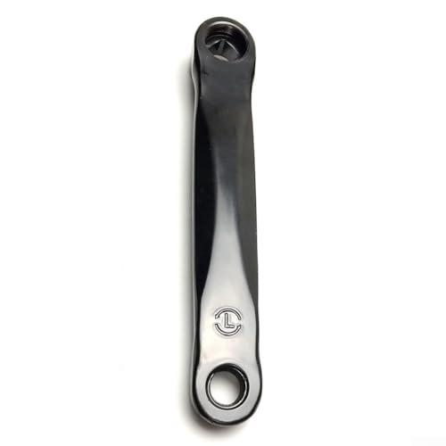 Brazo de manivela de hierro de 170 mm para bicicleta estática con agujero rómbico, compatible con lado izquierdo y derecho, se adapta a pedales M14 roscados 9/16 20, pieza de repuesto (manivela