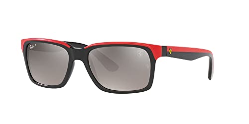 Image of Ray-Ban RB4393m Scuderia Ferrari Collection Rectangular Sunglasses