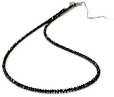 【美品】ブラックシリカ k18WG ホワイトゴールド ネックレス 美品】ブラックシリカ k18WG ホワイトゴールド ネックレス 美品