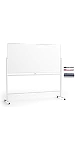 Amazon.co.jp: プラス ホワイトボード 両面 無地 脚付 板面1170×870mm