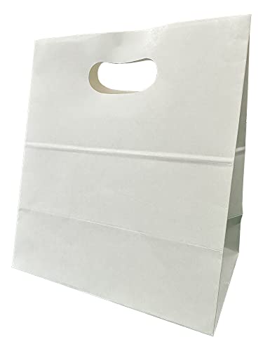 藤本包装 紙袋 3号 白 25枚入 中 無地 手提 マチあり