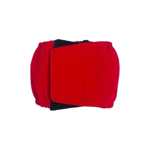Barkertime Cherry Red Dog Belly Band Male Wrap, XL Male Dog Diaper - Made in USA