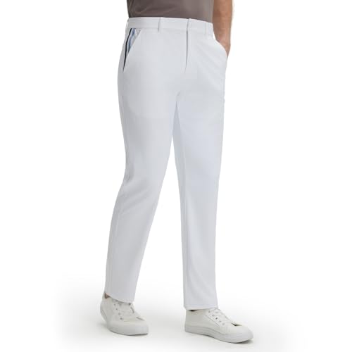 M MAELREG Mens Stretch Work Dress Pants 30"/32"/34" Lightweight Golf Pants Breathable Casual Slacks with 4 Pocket