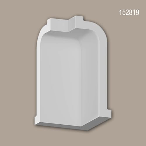 Pièce-raccord angle interne indéformable en polyuréthane rigide blanc - 4