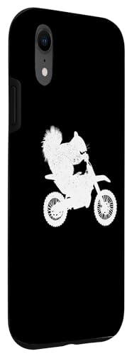 Hülle für iPhone XR Lustiges Eichhörnchen Dirt Bike Motocross Lustiges Dirtbike Eichhörnchen