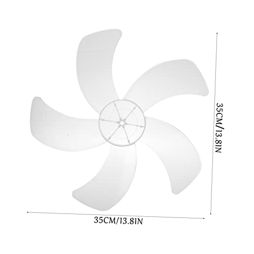 OSALADI Floor Fan Ceiling Fan Replacement 5 Leaves with Nut Cover Plastic Fan Propeller Replacement Fan Accessories for Table Fan - Image 3