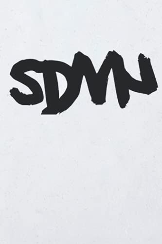 Sidemen White SDMN Notebook: - 110 Pages, In Lines, 6 x 9 Inches