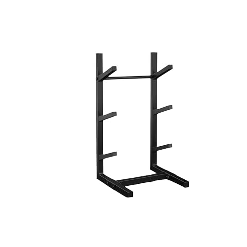 Andulaスノーボード ラック/ケートボード ラック/サーフボード スタンド・玄関収納/ヨガマット/スノーボード ラック/組み立てが簡単/収納しやすく省スペース| ロングボード・ショートボード兼用 (ブラック,3階です)