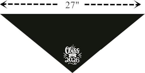 Gorro de graduación para perro con borla amarilla y bandana 2026 miniatura 6