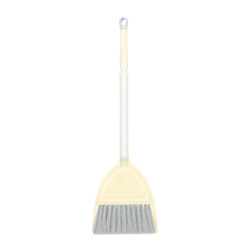 EXCEART Kits Broom Dustpan Set Detachable Mini Broom with Dustpan Little Housekeeping Helper Set Sweeping House Broom Broom Broom Set Yellow Cleaning