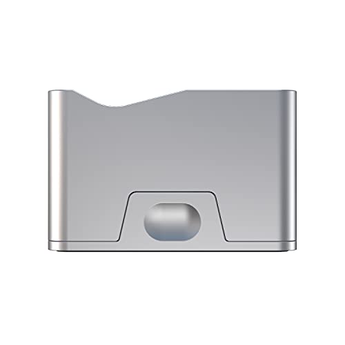 Razor Stand for Men , Razor Blade Case Can Store 3 Pieces Blade Refills , Silver Metal Safety Shaving Bracket