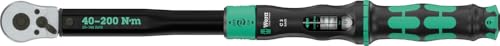 Wera 05075692001 Click-Torque Lock C 3 Drehmomentschlüssel, einstellbar, Umschaltknarre, Torque Lock Funktion, 40-200 Nm, 1/2' x 40-200 Nm