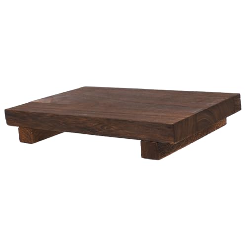 QUMIIRITY Household Wood Display Stand for Soap and Accessories Multi-Function Soap Tray for Kitchen Sink Vanity Countertop and Bathroom Sleek Design Easy to Clean Versatile Storage