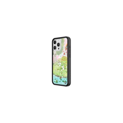 Image of Wildflower Cases - Compatible with iPhone 16 Pro Max | Protective Black Bumper, 6.5ft Drop Test Certified, Women Owned Small Business | Animal Nature Castle Floral Green Cute Trendy | Fairytale