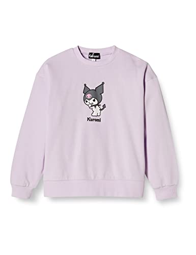 [タキヒヨー] サンリオ トレーナー キティ マイメロディー ポムポムプリン シナモロール クロミ オールスターズ総柄 裏毛 ガールズ 221206907 パープル 110